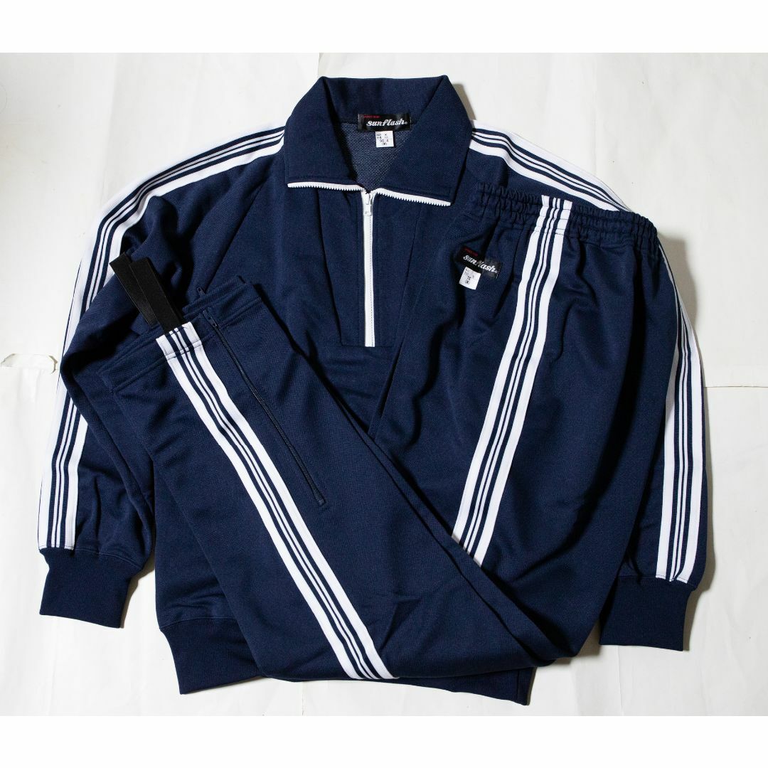 体操服☆学校ジャージ上下 紺×白線 M 新品未使用の通販 by 体操服☆学校ジャージ上下 紺×白線 M 新品未使用の通販 by