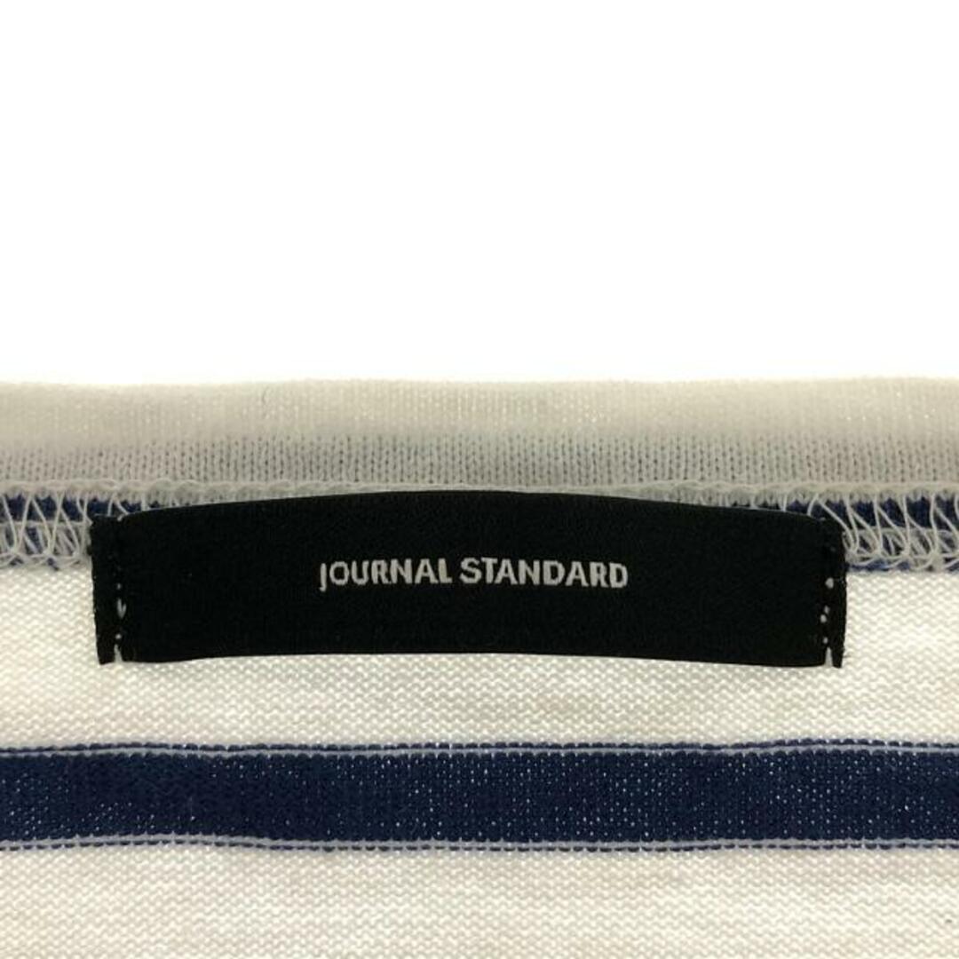 JOURNAL STANDARD(ジャーナルスタンダード)のJOURNAL STANDARD / ジャーナルスタンダード | 2022SS | ダブルピッチボーダーロングTシャツ | F | ホワイト/ブルー | レディース レディースのトップス(Tシャツ(長袖/七分))の商品写真