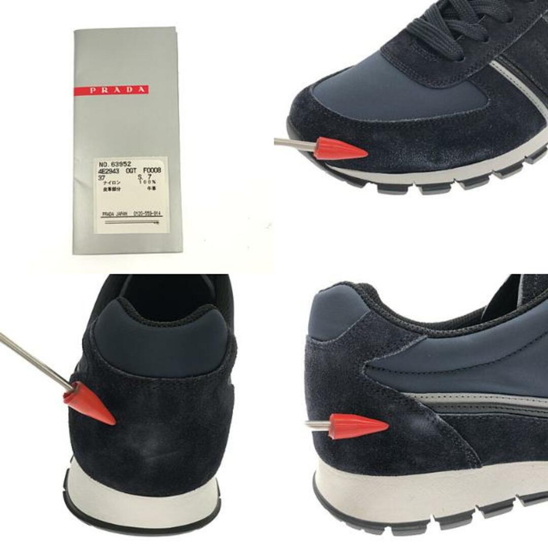 PRADA スエード　ブラック　スニーカー　36.5