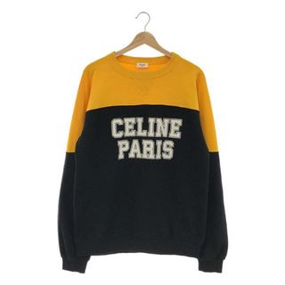 セリーヌ(celine)の【美品】  CELINE / セリーヌ | 2023SS | オーバーサイズ ロゴプリント スウェット | M | イエロー / ブラック | メンズ(スウェット)