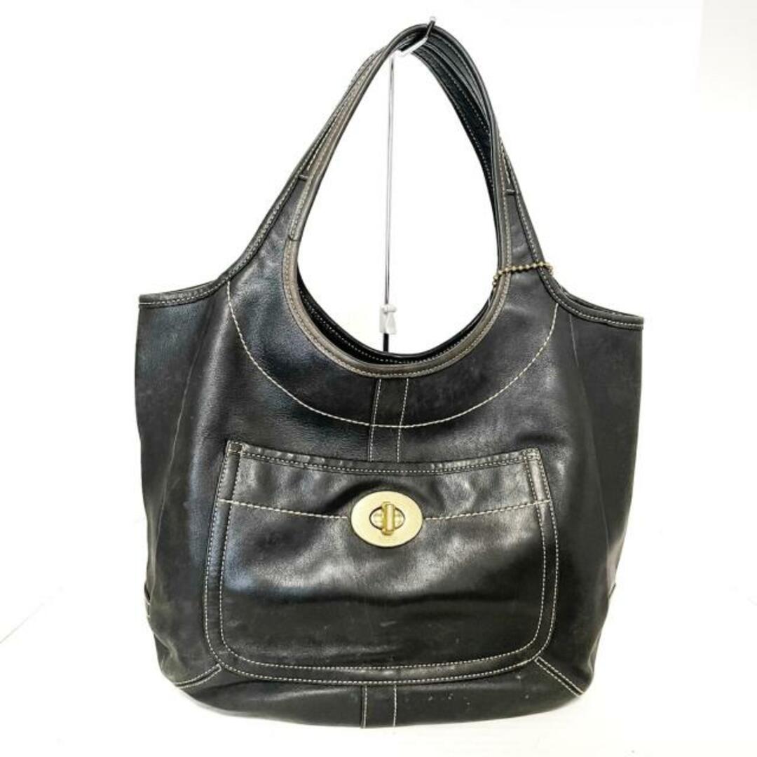 COACH - コーチ トートバッグ 10744 黒 レザーの通販 by ブランディア