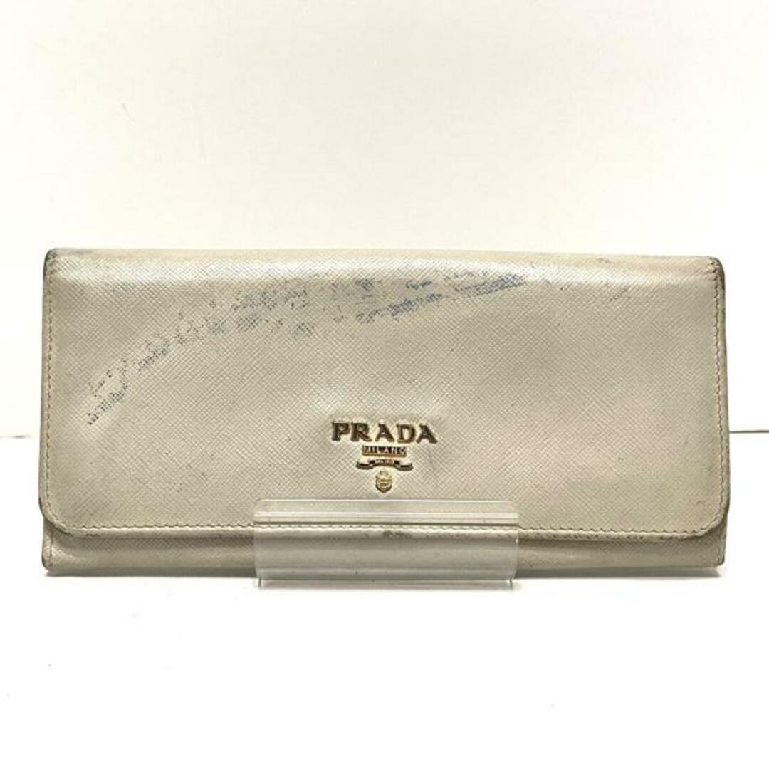 PRADA - プラダ 長財布 - ライトグレー レザーの通販 by ブランディア
