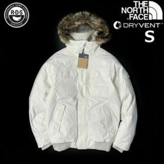 ノースフェイス(THE NORTH FACE) 白 ダウンジャケット(メンズ)(ファー