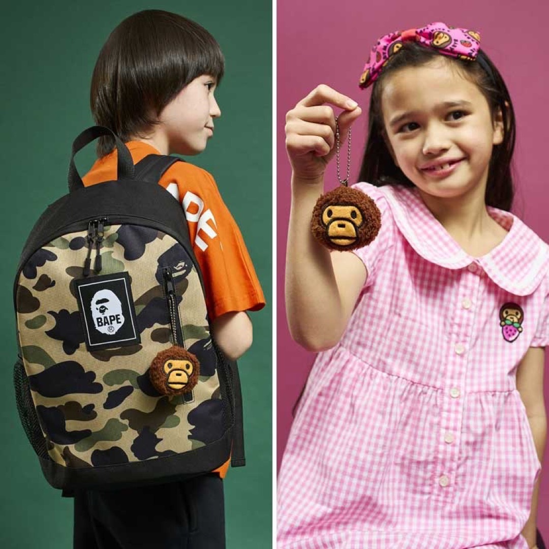 BAPE KIDS◇A BATHINGアベイシング エイプバックパック＆チャーム