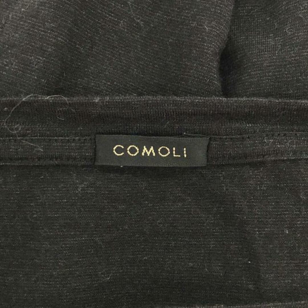 COMOLI(コモリ)のCOMOLI / コモリ | 2022SS | ウール天竺 長袖クルー カットソー | 3 | チャコール | メンズ メンズのトップス(Tシャツ/カットソー(七分/長袖))の商品写真