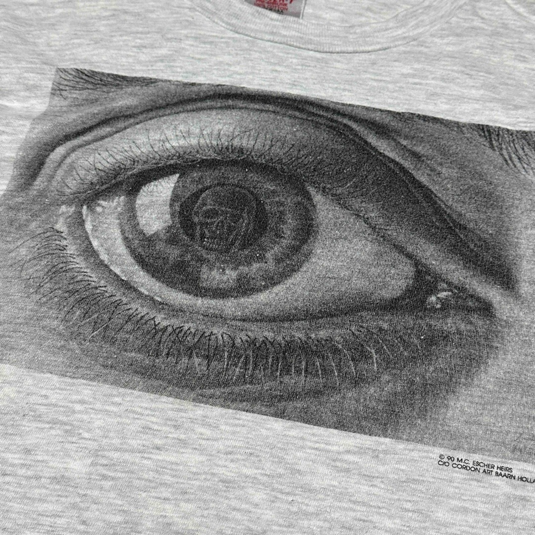 90s Art T M.C. Escher エッシャー スカルEYE Tシャツ