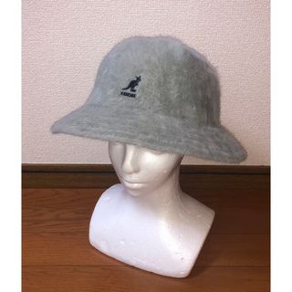 カンゴール(KANGOL)のXL 美品 KANGOL Furgora Casual ファー ハット グレー(ハット)