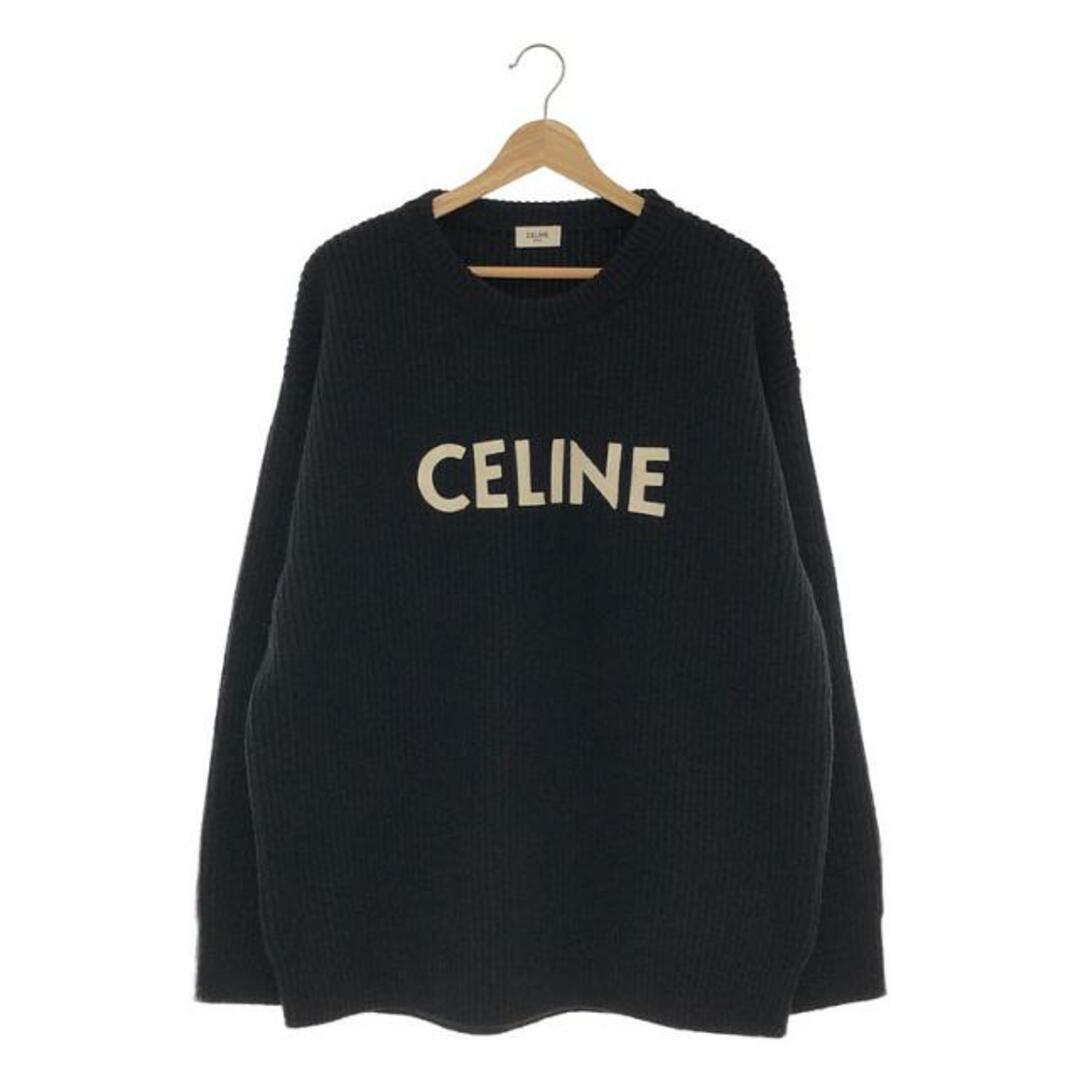 【美品】 CELINE / セリーヌ | 2022AW | Oversized Celine Sweater In Ribbed Wool ニット |  XS | ブラック | メンズ | フリマアプリ ラクマ