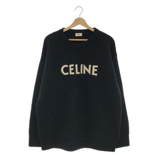 セリーヌ(celine)の【美品】  CELINE / セリーヌ | 2022AW | Oversized Celine Sweater In Ribbed Wool ニット | XS | ブラック | メンズ(ニット/セーター)