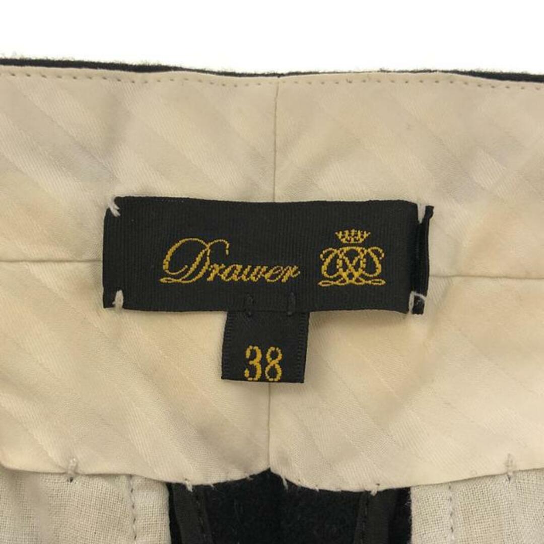 ドゥロワー　drawer   ウール　パンツ　38   ブラック