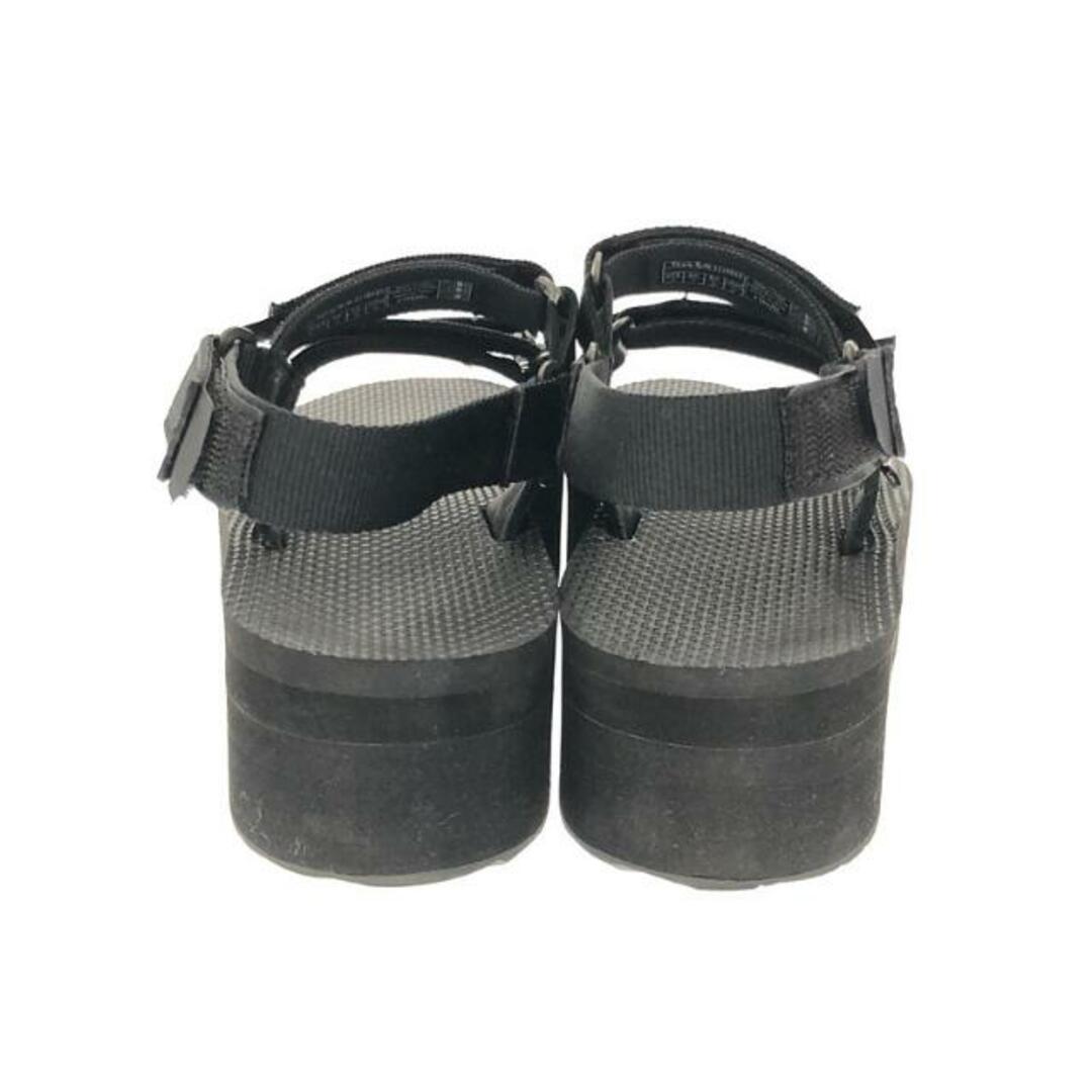 テバ サンダル 22 レディース美品 - 黒 - サンダル