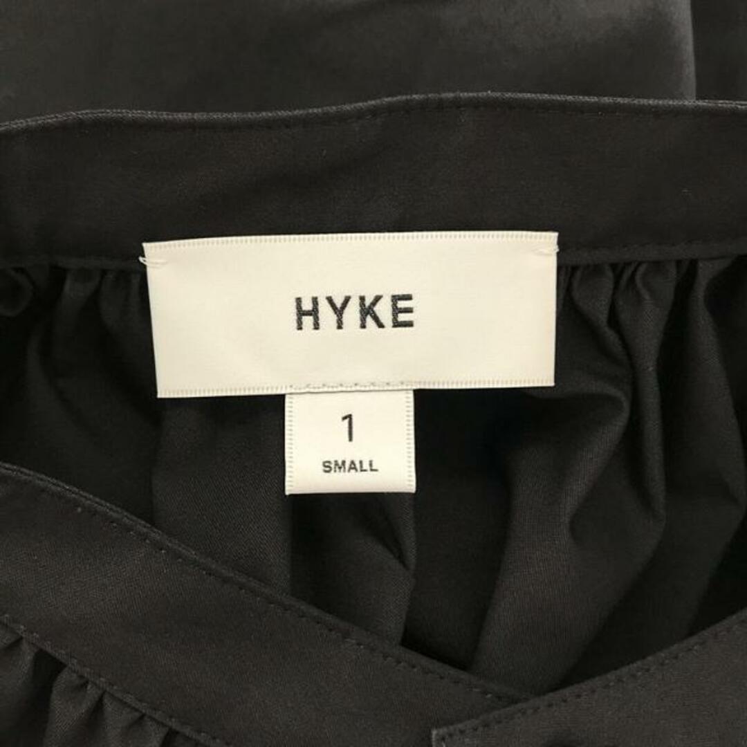 【美品】 HYKE / ハイク | 2023SS | T/C BALLOON SLEEVE SHIRT / バンドカラー バルーンスリーブ ブラウス  | 1 | ブラック | レディース