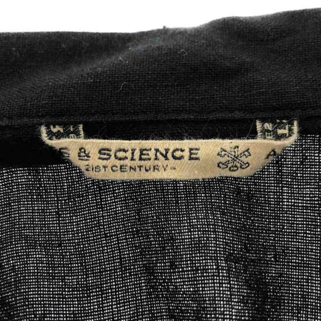 【美品】 ARTS&SCIENCE / アーツアンドサイエンス | コットンリネン オープンカラーシャツ | 2 | ブラック | メンズ 【美品】 ARTS&SCIENCE / アーツアンドサイエンス | コットンリネン オープンカラーシャツ | 2 | ブラック | メンズ