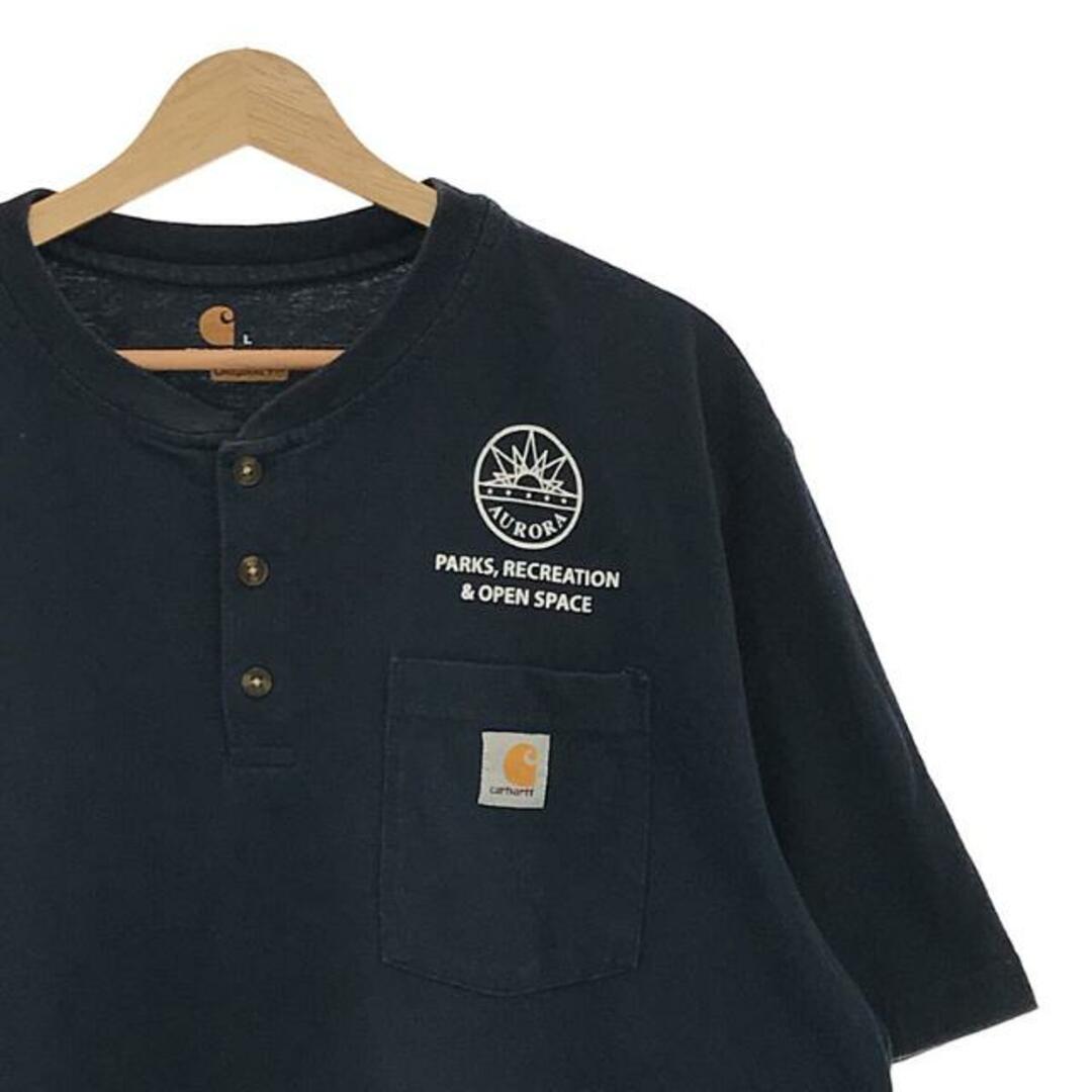 Carhartt カーハート 半袖 ヘンリーネックポケットTシャツ グレー
