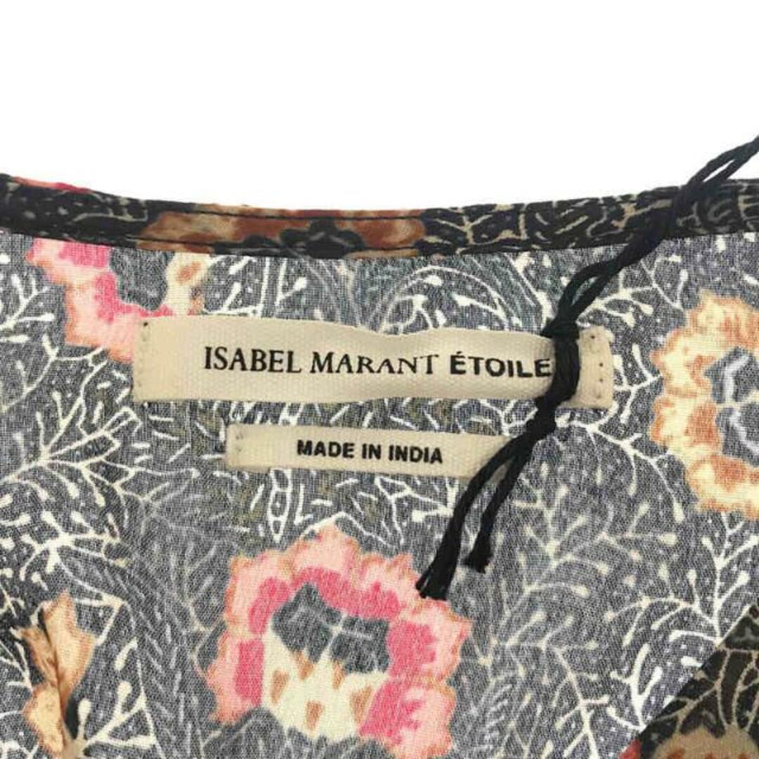 【美品】  ISABEL MARANT ETOILE / イザベルマランエトワール | フラワーノースリーブブラウス | 40 | ネイビー | レディース 4