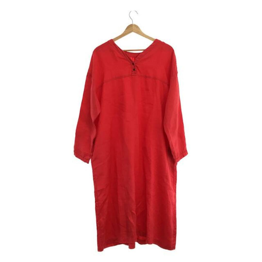 nest Robe(ネストローブ)のnest robe / ネストローブ | リネンギャザーワンピース | ピンク | レディース レディースのワンピース(ロングワンピース/マキシワンピース)の商品写真