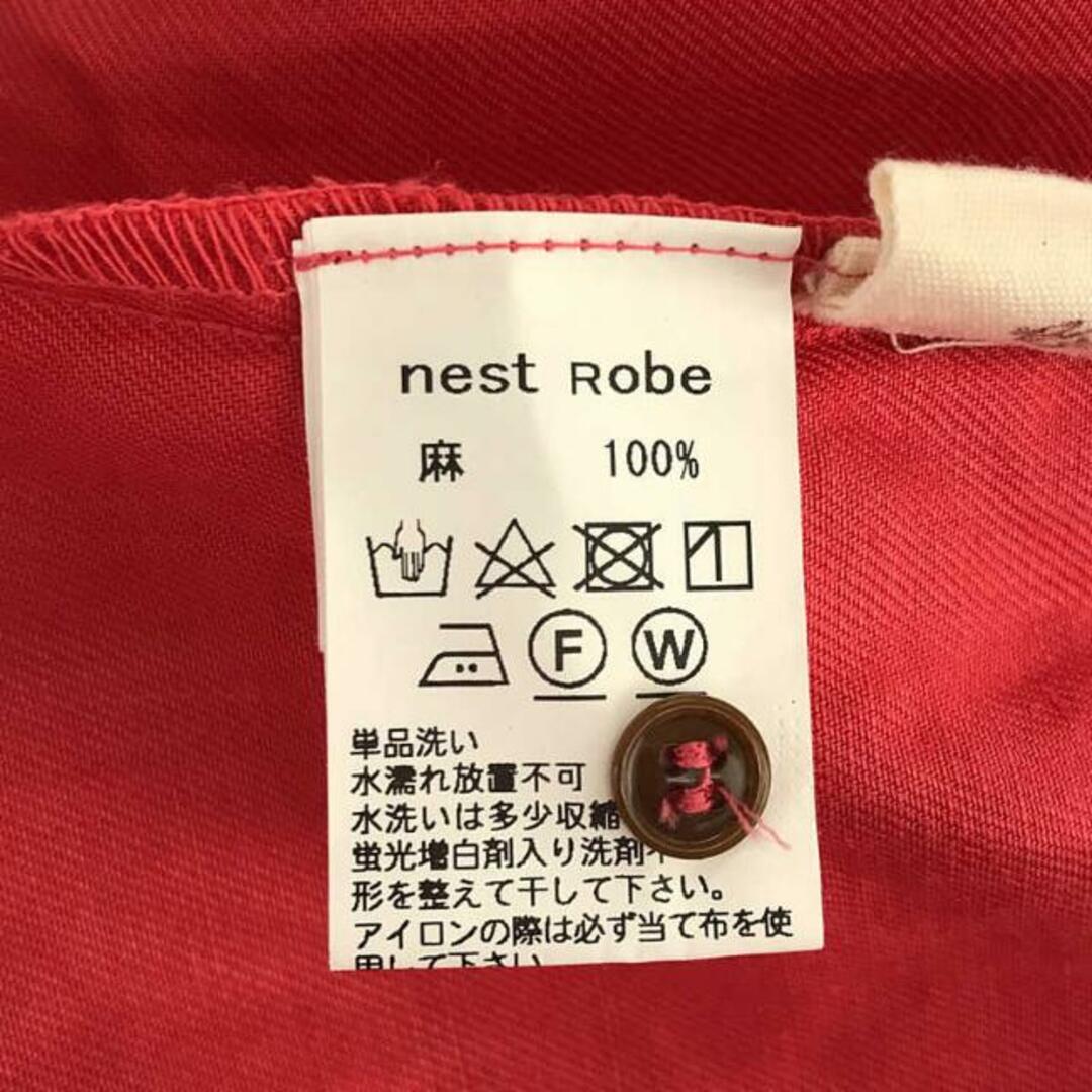 nest Robe(ネストローブ)のnest robe / ネストローブ | リネンギャザーワンピース | ピンク | レディース レディースのワンピース(ロングワンピース/マキシワンピース)の商品写真