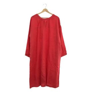 ネストローブ(nest Robe)のnest robe / ネストローブ | リネンギャザーワンピース | ピンク | レディース(ロングワンピース/マキシワンピース)