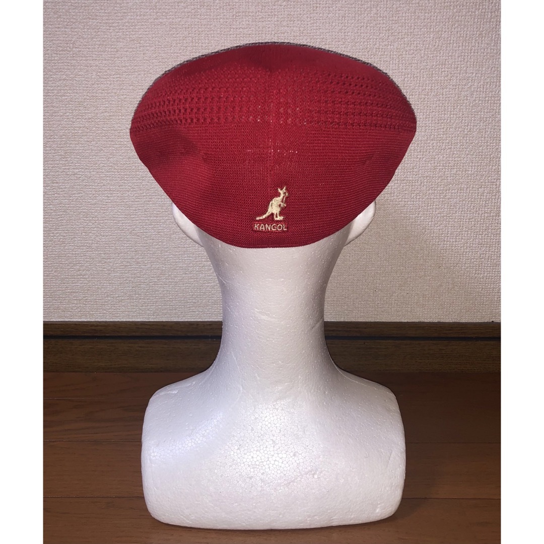 KANGOL(カンゴール)のM 美品 KANGOL ハンチングキャップ レッド 赤 カンゴール ベレー帽 Ｍ メンズの帽子(ハンチング/ベレー帽)の商品写真