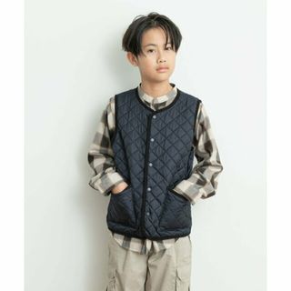 アーバンリサーチドアーズ(URBAN RESEARCH DOORS)の【NVY×BK】リバーシブルキルトベスト(KIDS)(ジャケット/上着)