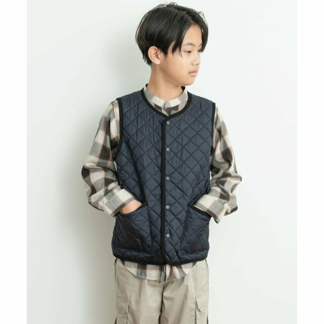 URBAN RESEARCH DOORS(アーバンリサーチドアーズ)の【BEG×IVO】リバーシブルキルトベスト(KIDS) キッズ/ベビー/マタニティのキッズ服女の子用(90cm~)(ジャケット/上着)の商品写真