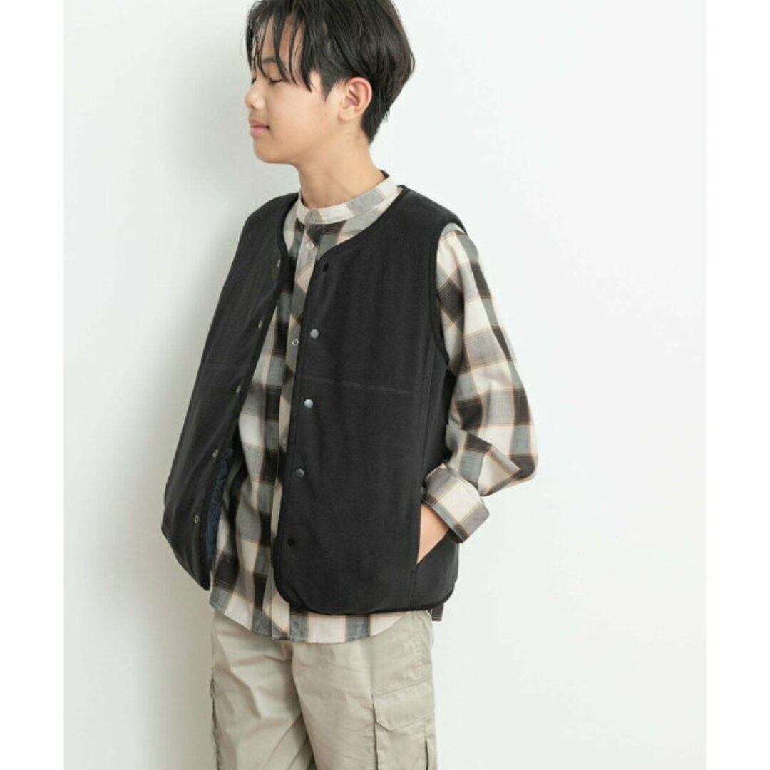 URBAN RESEARCH DOORS(アーバンリサーチドアーズ)の【BEG×IVO】リバーシブルキルトベスト(KIDS) キッズ/ベビー/マタニティのキッズ服女の子用(90cm~)(ジャケット/上着)の商品写真