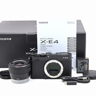 フジフイルム(富士フイルム)のFUJIFILM X-E4 XC15-45mmレンズキット ブラック(ミラーレス一眼)