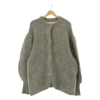 クラネ(CLANE)の【美品】  CLANE / クラネ | COLOR MOHAIR SHAGGY CARDIGAN モヘア シャギー カーディガン | 2 | グレー | レディース(カーディガン)