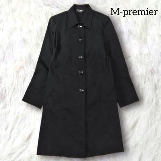 M-premier ☆カシミア90% ブラック　コート