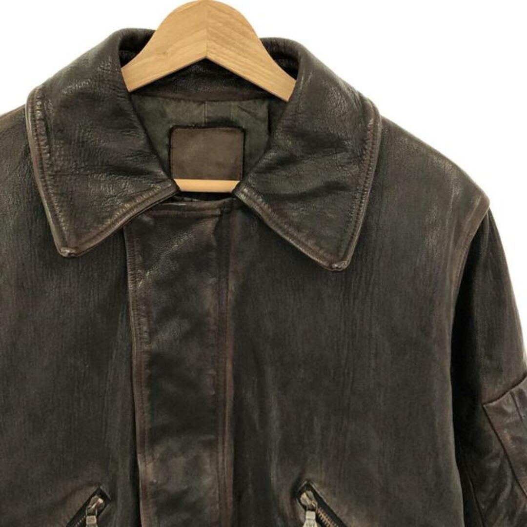 【新品】 ISAMU KATAYAMA BACKLASH / イサムカタヤマバックラッシュ | ゴートタンニン製品染め フライトジャケット | F | ブラウン | メンズ