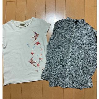 ザラキッズ(ZARA KIDS)のZARA 128センチ2枚セット(Tシャツ/カットソー)