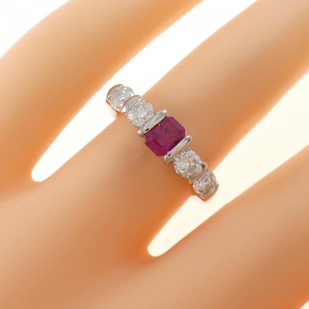 PT ルビー リング 0.49CT