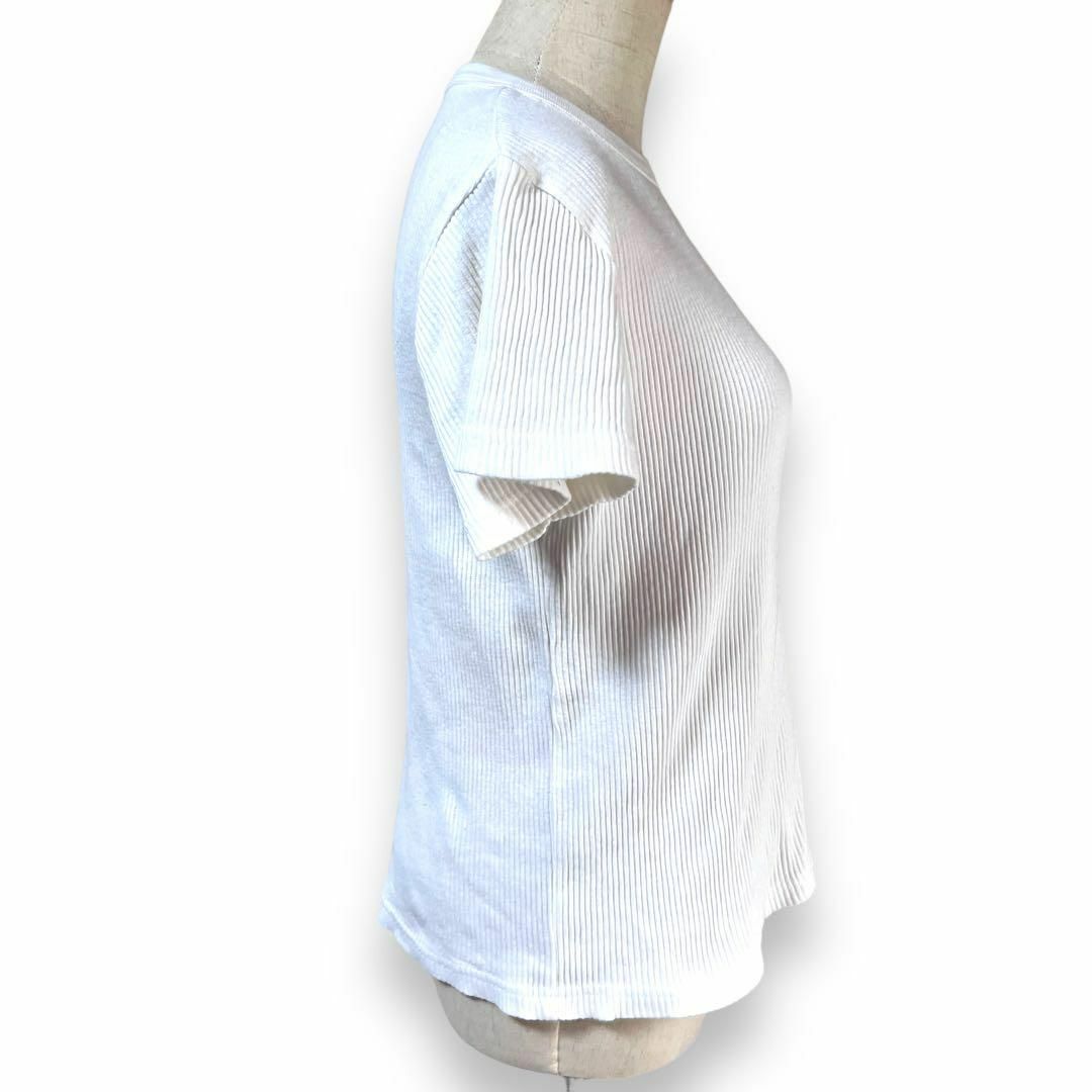 LOWRYS FARM(ローリーズファーム)のローリーズファーム 美品 半袖Tシャツ ホワイト M トップス 白 スタンダード レディースのトップス(Tシャツ(半袖/袖なし))の商品写真