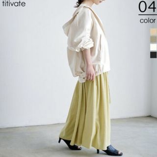 ティティベイト(titivate)のtitivate【美品】ボリュームフーデットブルゾン(ブルゾン)