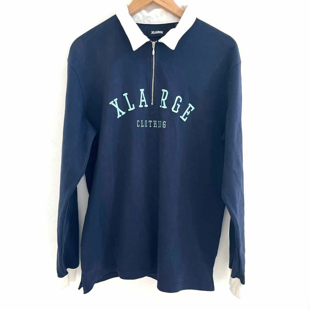 xlarge ハーフジップ ラガーシャツ | paymentsway.co
