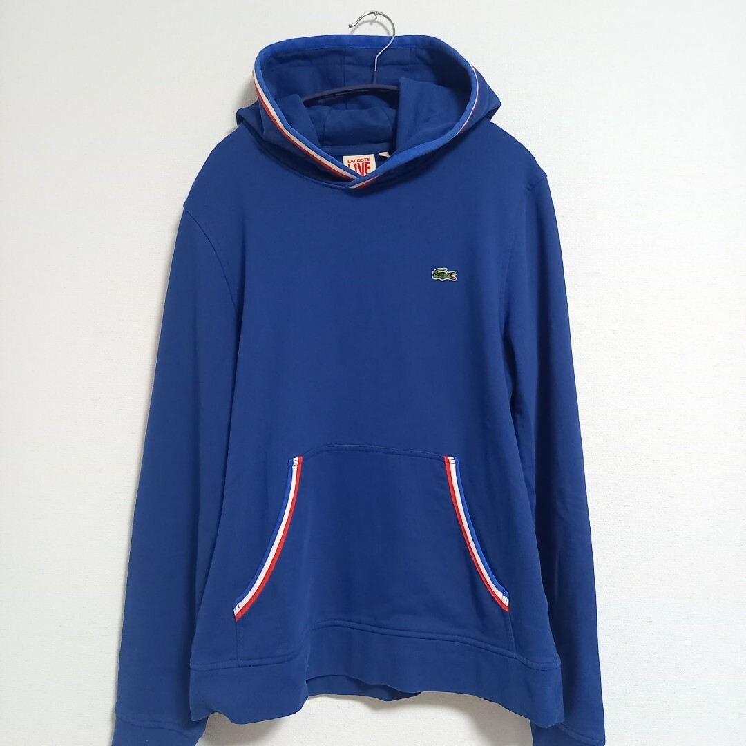 LACOSTEプルオーバーパーカー 美品 メンズLサイズ