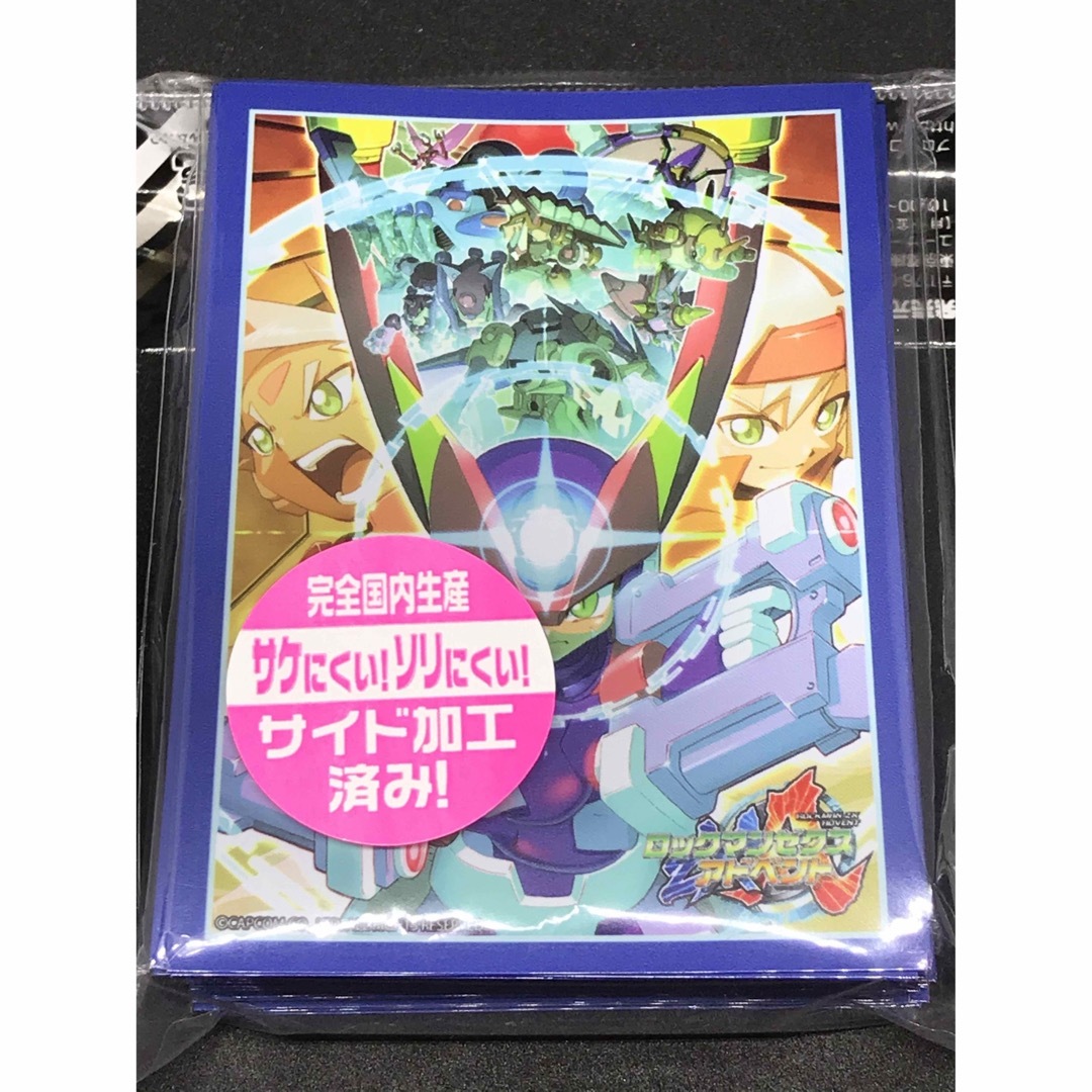 ロックマンゼクス アドベント モデルA 80枚 ブロッコリーキャラクタースリーブ エンタメ/ホビーのトレーディングカード(カードサプライ/アクセサリ)の商品写真