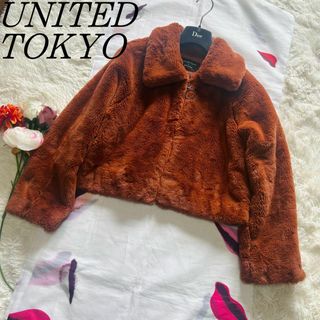 ユナイテッドトウキョウ(UNITED TOKYO)の【美品】UNITED TOKYO ファージャケット ショート丈 1 M ブラウン(毛皮/ファーコート)