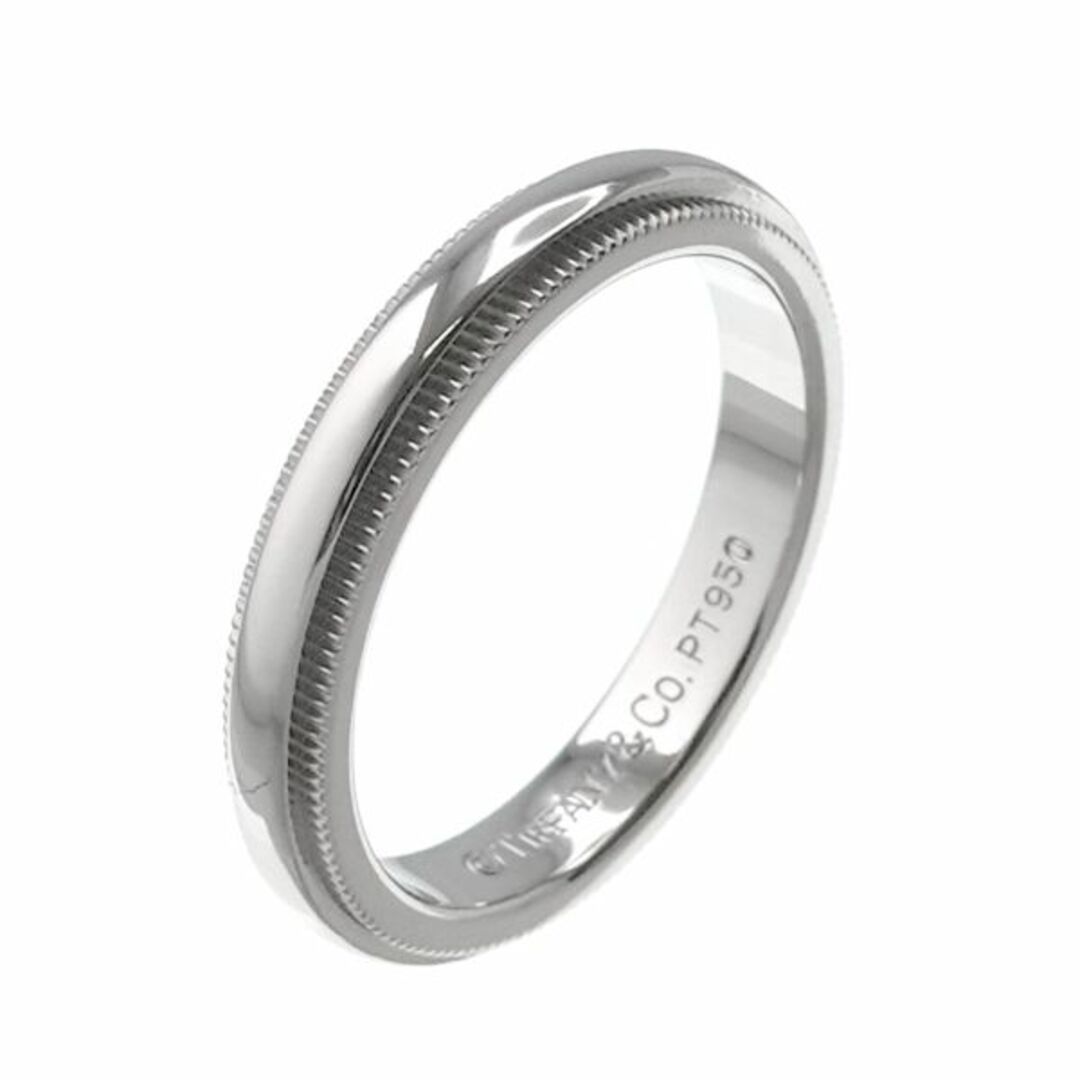 Tiffany & Co.(ティファニー)のティファニー TIFFANY&CO. ミルグレイン 8.5号 リング 幅3mm Pt プラチナ 指輪 VLP 90199133 レディースのアクセサリー(リング(指輪))の商品写真