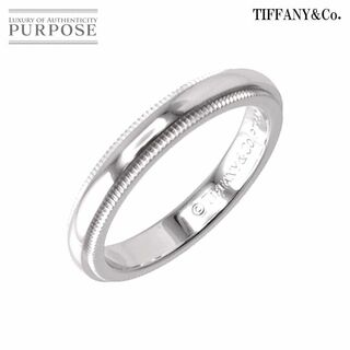 ティファニー(Tiffany & Co.)のティファニー TIFFANY&CO. ミルグレイン 8.5号 リング 幅3mm Pt プラチナ 指輪 VLP 90199133(リング(指輪))