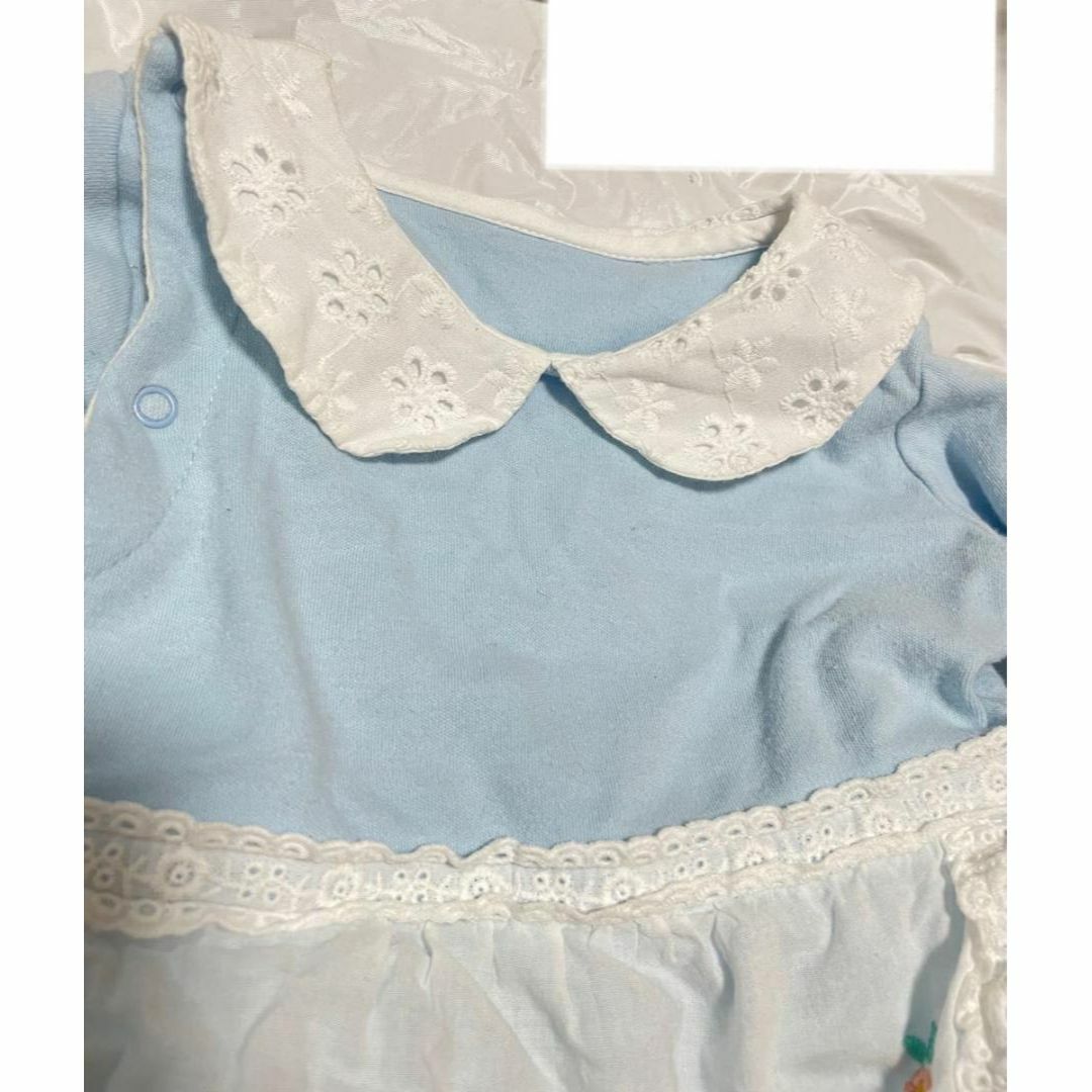Branshes(ブランシェス)の美品 ブランシェス 不思議の国のアリス 80 ワンピース ロンパス ディズニー キッズ/ベビー/マタニティのベビー服(~85cm)(ロンパース)の商品写真