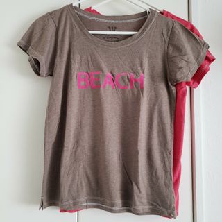 モロコバー　Tシャツ二枚セット　ブラウン、レッド