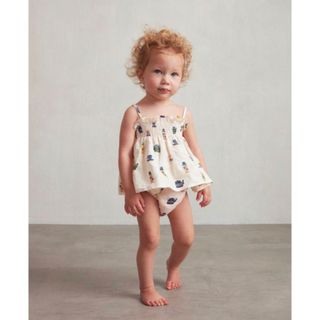 キャラメルベビー&チャイルド(Caramel baby&child )のOeuf Baby smock outfit Gardenia 12-18(その他)