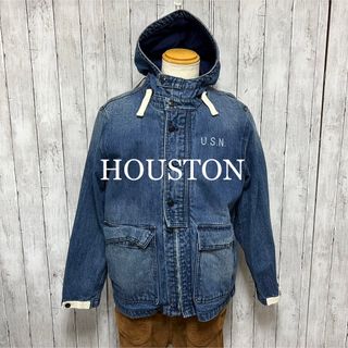 美品！HOUSTON U.S.N ヴィンテージウォッシュ！ガンナーズパーカー！(ミリタリージャケット)