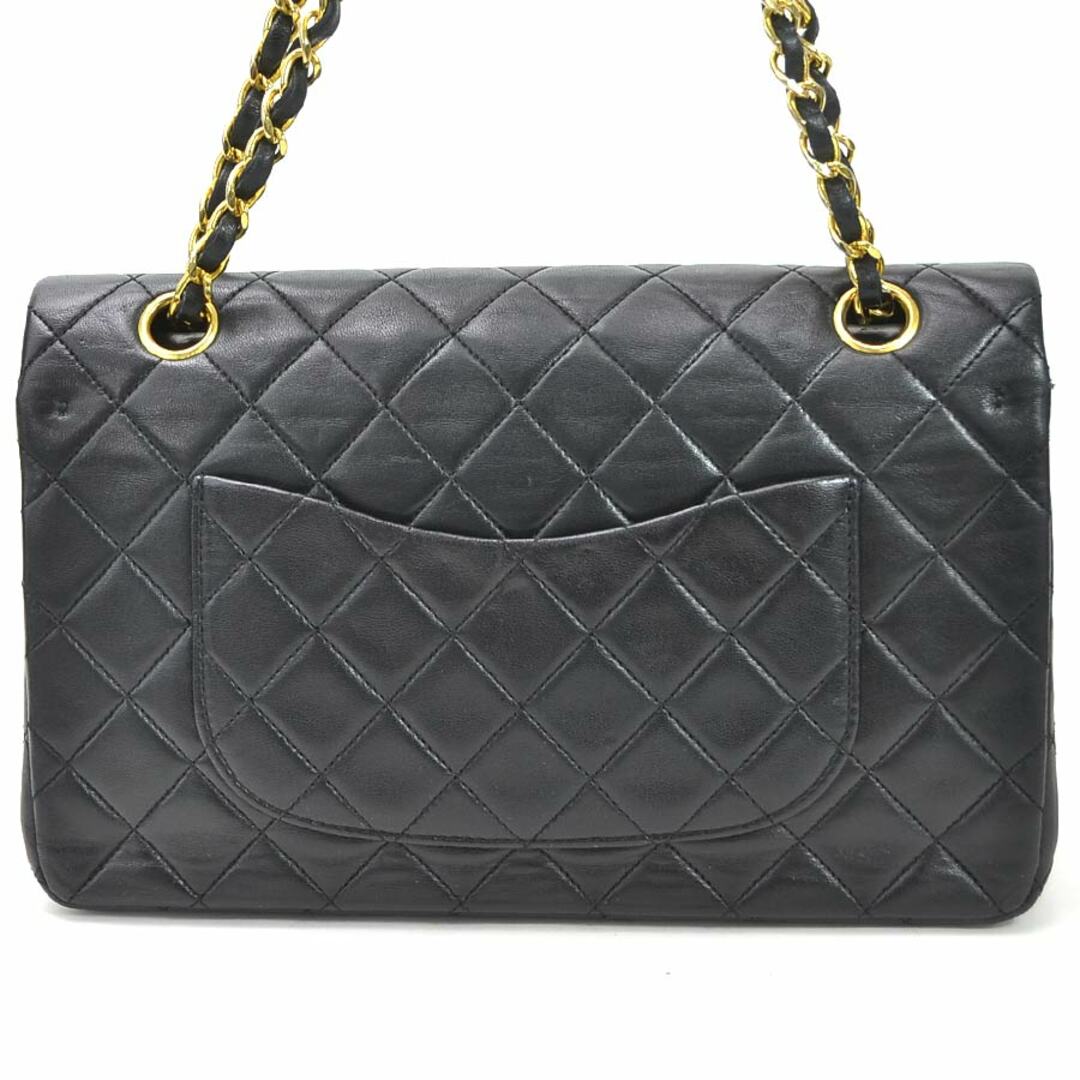 シャネル CHANEL ショルダーバッグ チェーンショルダーバッグ マトラッセ ダブルフラップ ラムスキン ブラック ゴールド レディース 送料無料 99274a