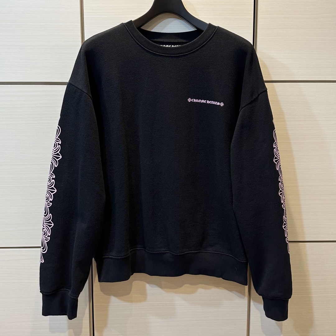 XL】 21AW クロムハーツ マッティボーイ ピンク アーチロゴ スウェット-