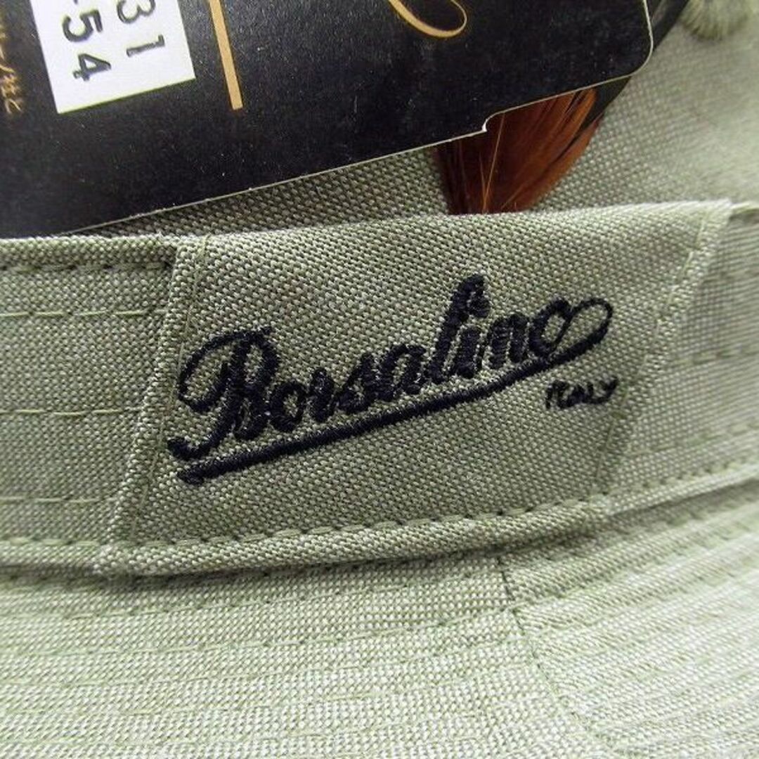 Borsalino(ボルサリーノ)のG② 新品 ボルサリーノ 中央帽子 男女兼用 羽根装飾 中折れ ハット 帽子 ① メンズの帽子(ハット)の商品写真