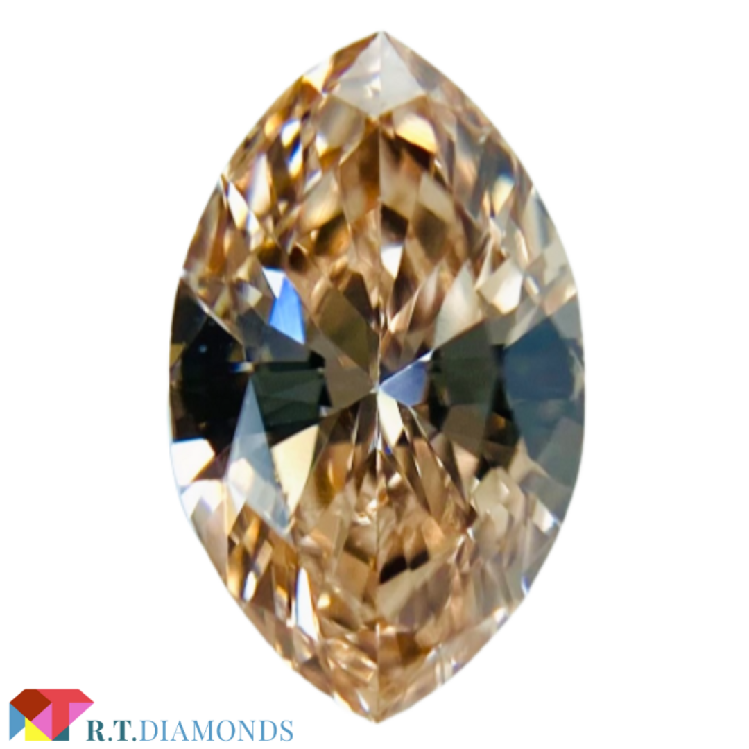 FANCY BROWN ORANGY PINK 0.547ct MQ