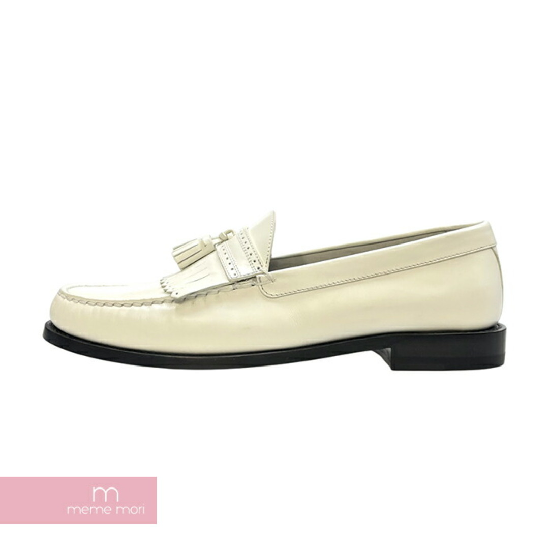 celine(セリーヌ)のCELINE Loafer with Tassels 190010265 セリーヌ タッセルローファー レザーシューズ ホワイト サイズ42【230905】【新古品】【me04】 メンズの靴/シューズ(その他)の商品写真