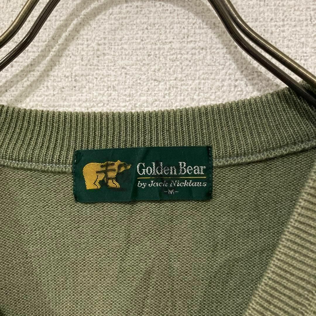 Golden Bear(ゴールデンベア)のゴールデンベア　ニット　セーター　グリーン　刺繍 メンズのトップス(ニット/セーター)の商品写真